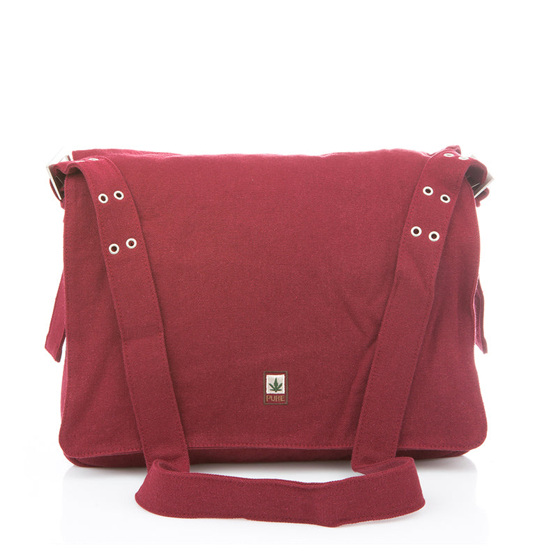 Borsa a tracolla grande - Vegan 38x29x8cm Red - Pure