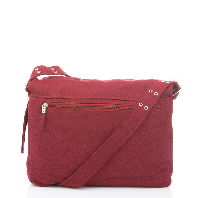 Borsa a tracolla grande - Vegan 38x29x8cm Red - Pure