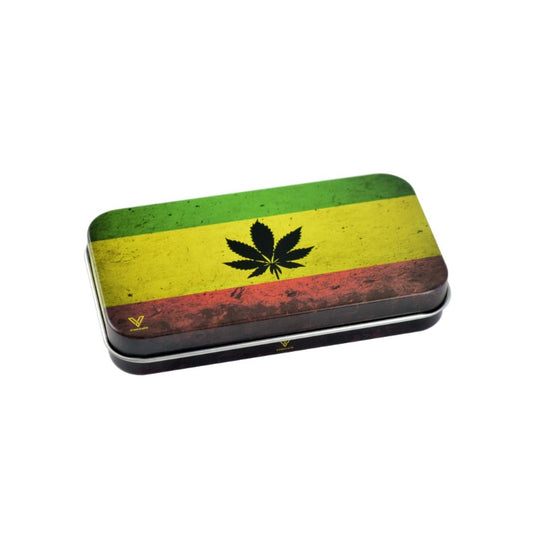 Syndicase Tin Box - Rasta Leaf