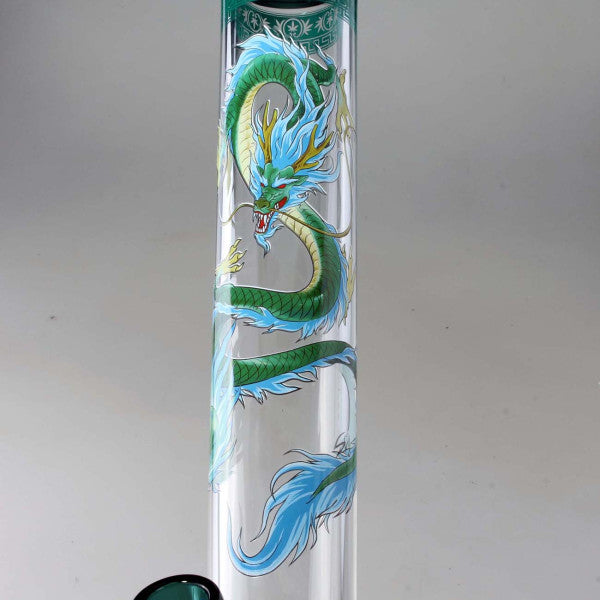 Black Leaf cylinder bong QINGLONG