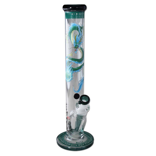 Black Leaf cylinder bong QINGLONG