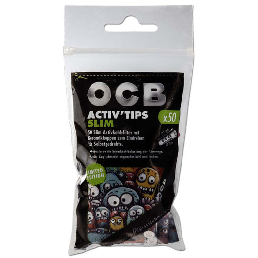 OCB Activ Tips Slim activated carbon filter Limited Edition