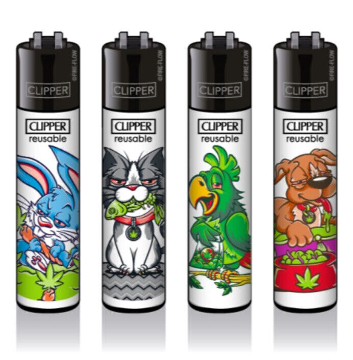 STONED ANIMALS CLIPPER LIGHTERS -