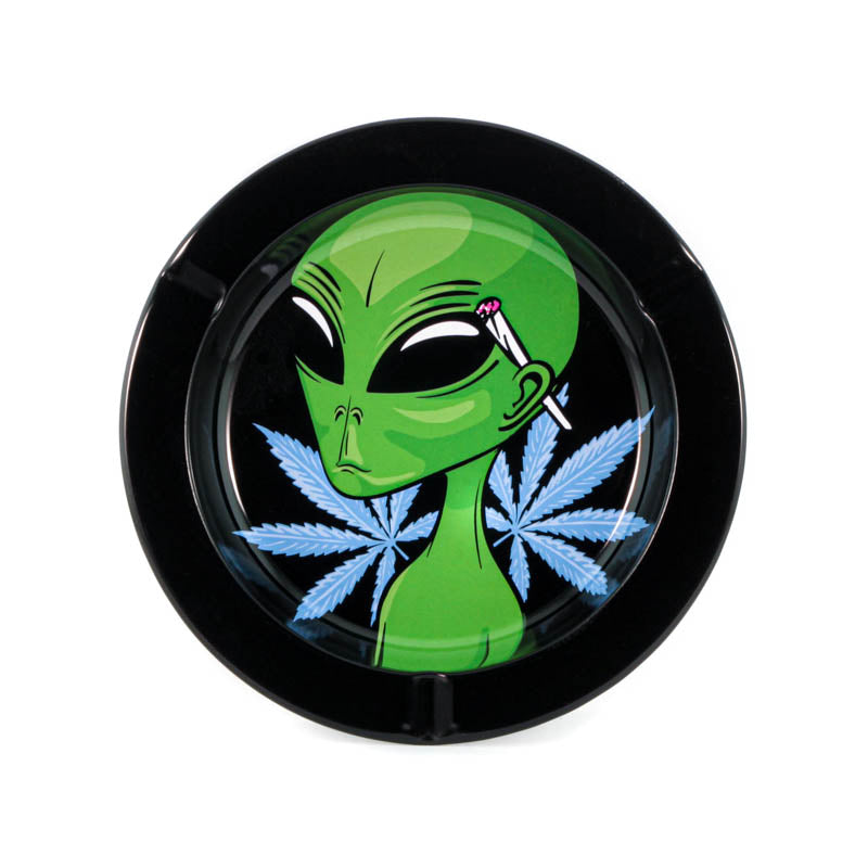 Metal Tin Ashtray - Alien