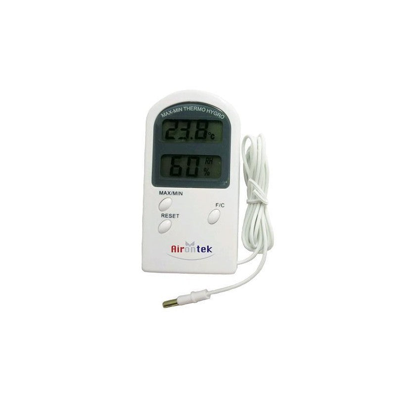 Airontek Digital Thermometer Hygrometer With Probe Airontek