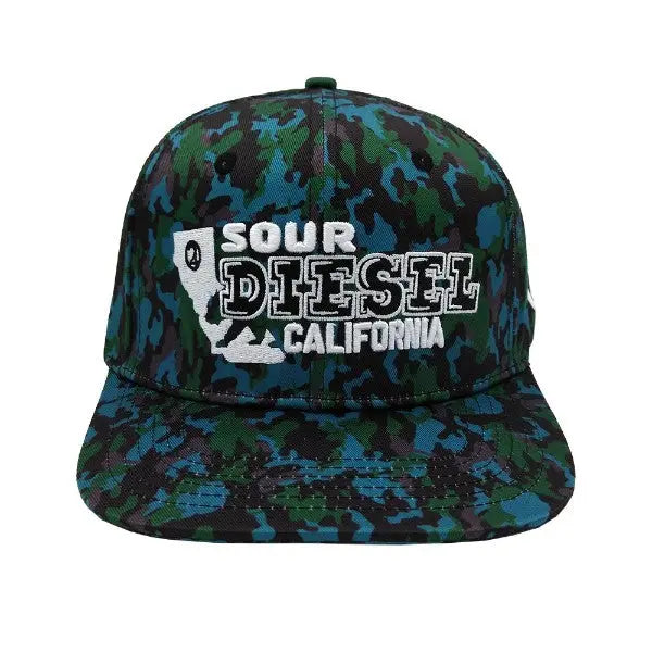 Lauren Rose - Sour Diesel 420 Camo Cap - Blue Lauren Rose