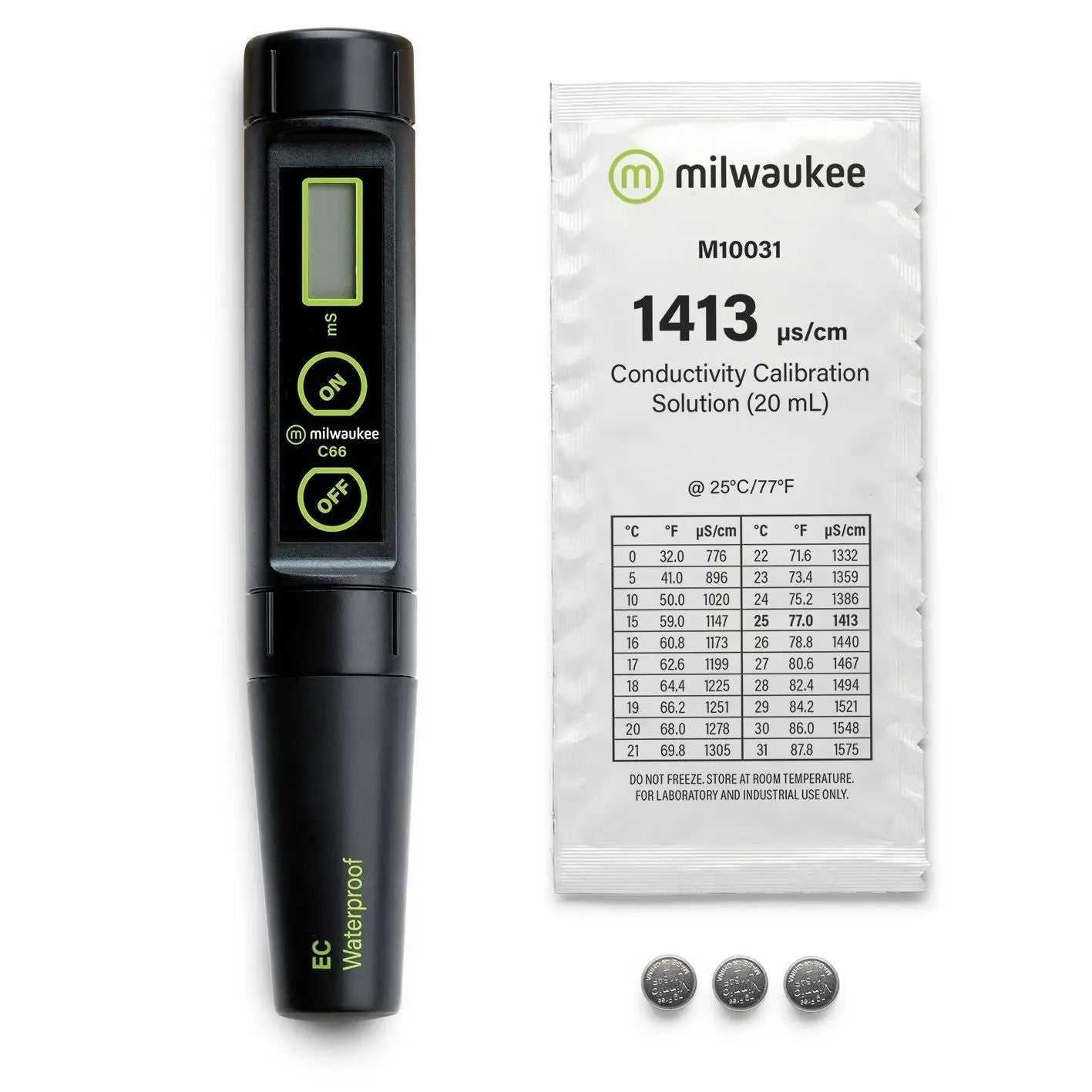 Milwaukee EC59 PRO Waterproof 3-in-1 Conductivity / TDS & Temperature Tester with Replaceable Probe Milwaukee