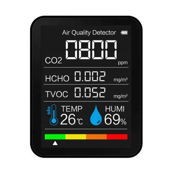 Monitor CO2 - Temperature / Humidity / Air Quality / Carbon Dioxide meter Tree Of Life Growshop - Gozo