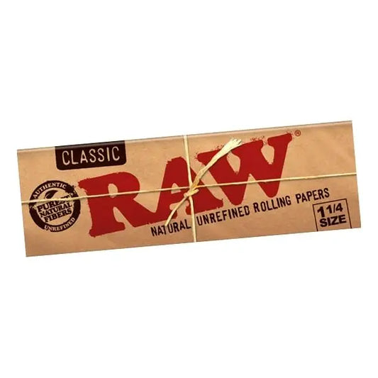 Raw Classic Rolling Papers 1 1/4 Size RAW